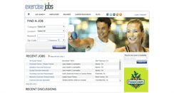 Desktop Screenshot of exercisejobs.com