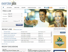 Tablet Screenshot of exercisejobs.com